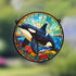 Orca Whale Stained Glass Effect Suncatcher